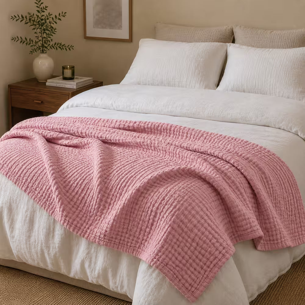 Die Musselin Decke – 100% Musselin Baumwolle (1+1 GRATIS)