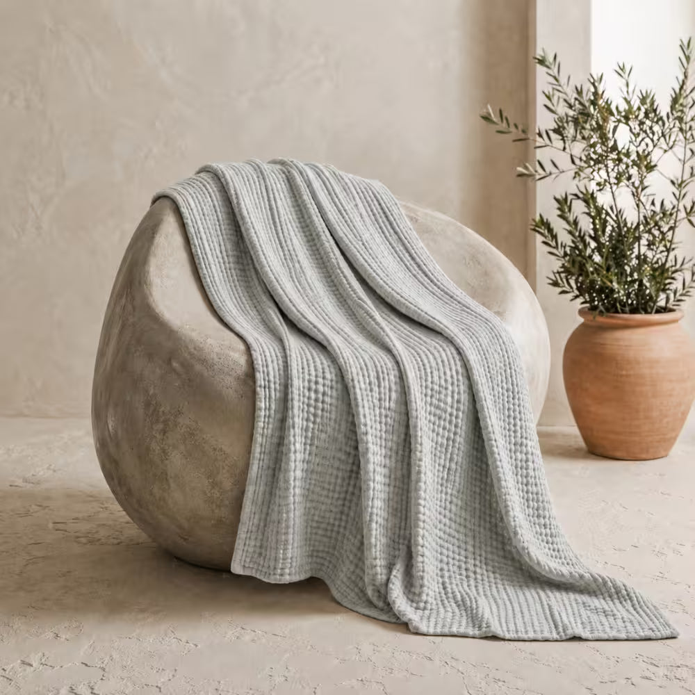Die Musselin Decke – 100% Musselin Baumwolle (1+1 GRATIS)