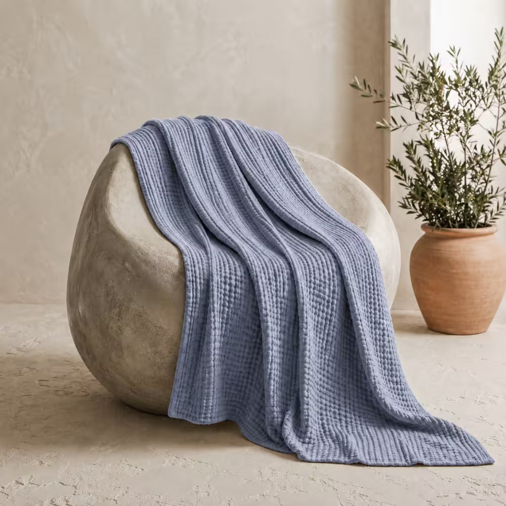 Die Musselin Decke – 100% Musselin Baumwolle (1+1 GRATIS)