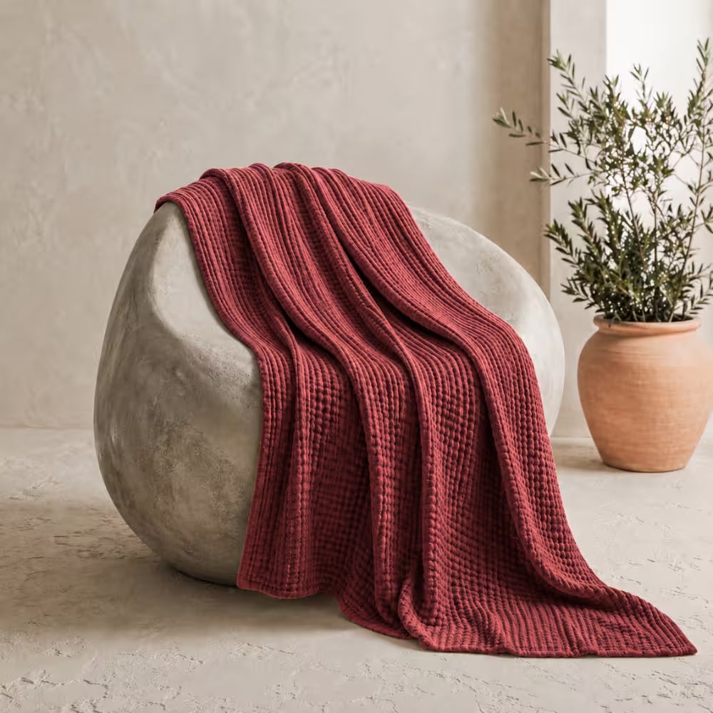 Die Musselin Decke – 100% Musselin Baumwolle (1+1 GRATIS)