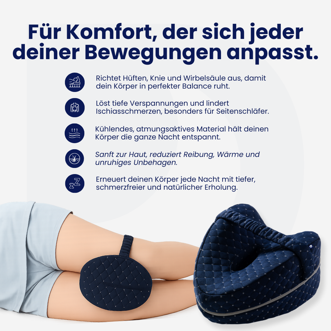 Das DreamSleepz Kniekissen – Für Entlastete Gelenke & Tiefenentspannung im Schlaf