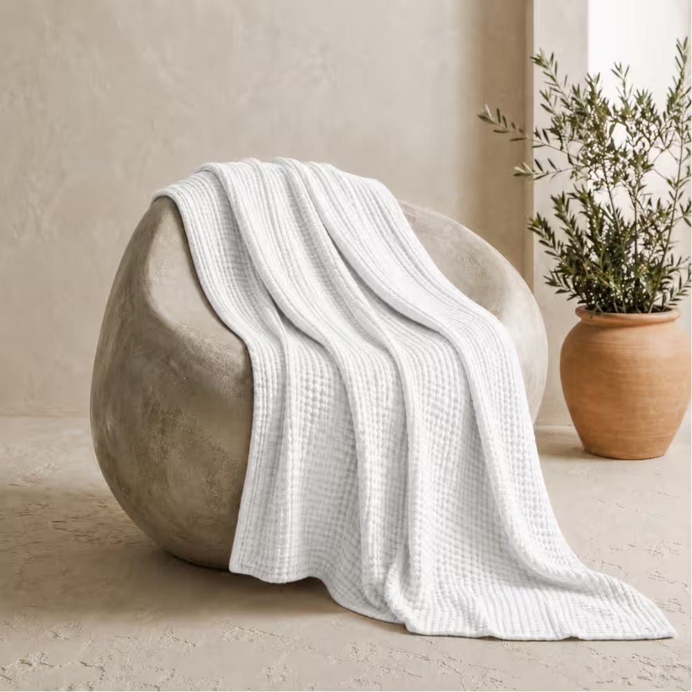 Die Musselin Decke – 100% Musselin Baumwolle (1+1 GRATIS)