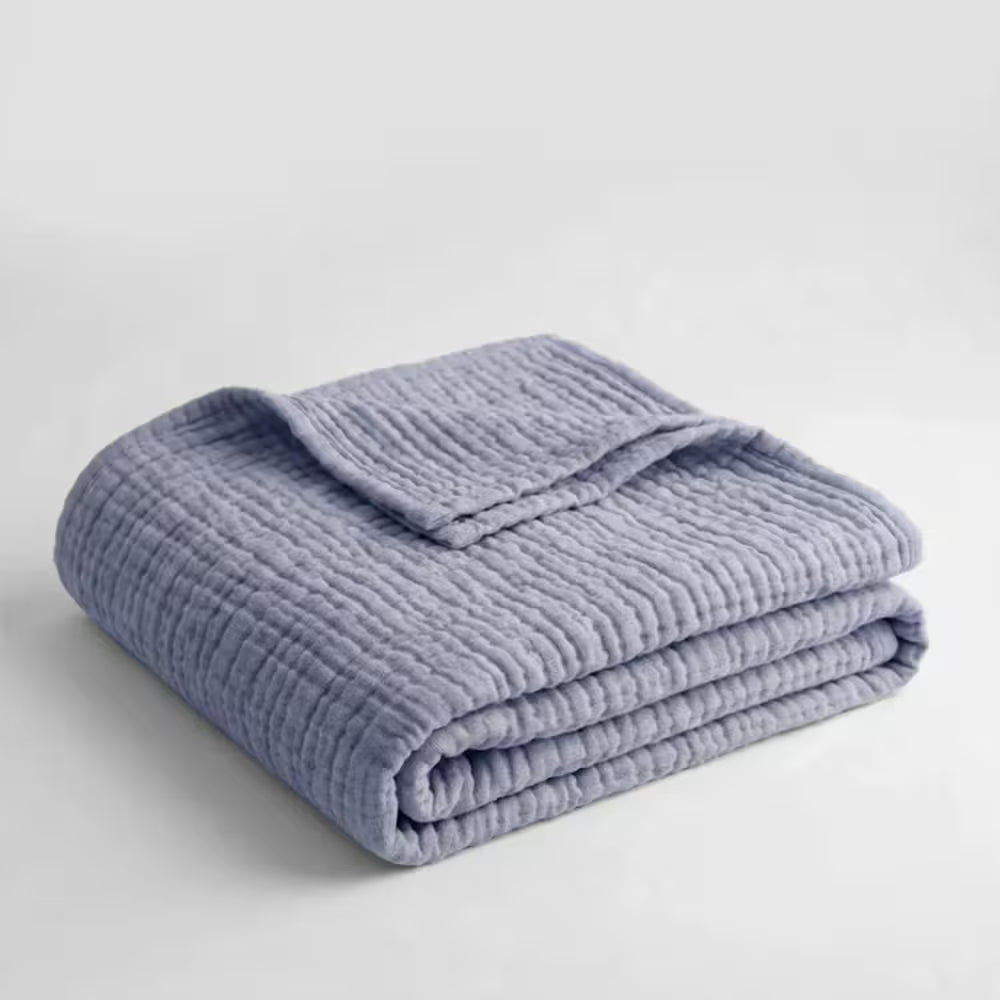 Die Musselin Decke – 100% Musselin Baumwolle (1+1 GRATIS)