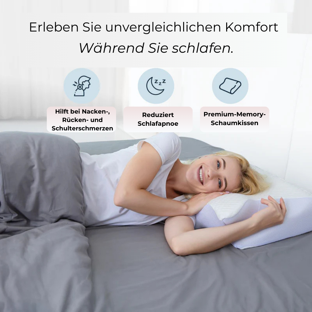 Das Original DreamSleepz Kissen – Schluss mit morgendlichen Schmerzen