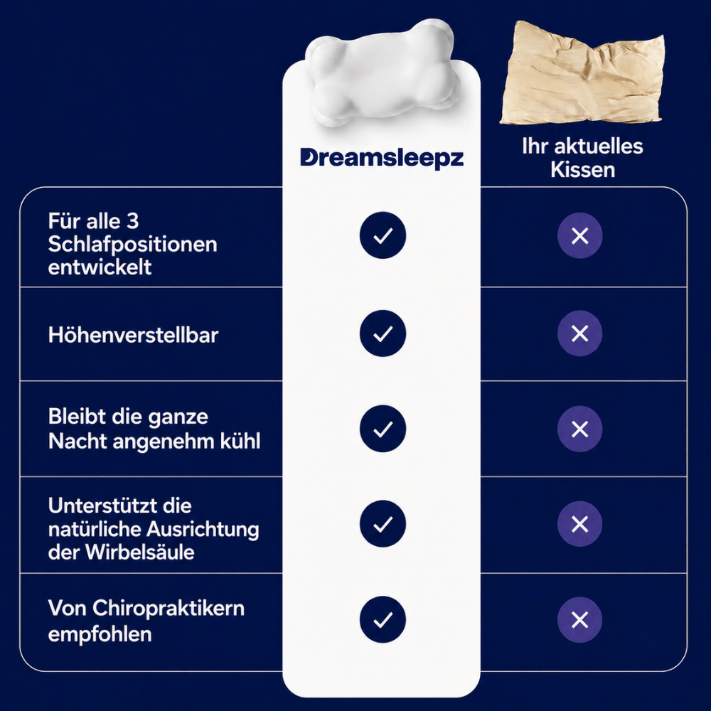 Das DreamSleepz 2.0 Kissen