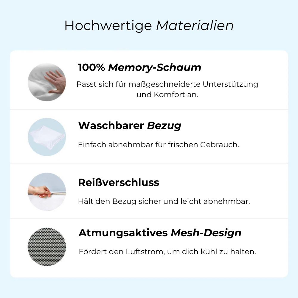 Das Original DreamSleepz Kissen – Schluss mit morgendlichen Schmerzen