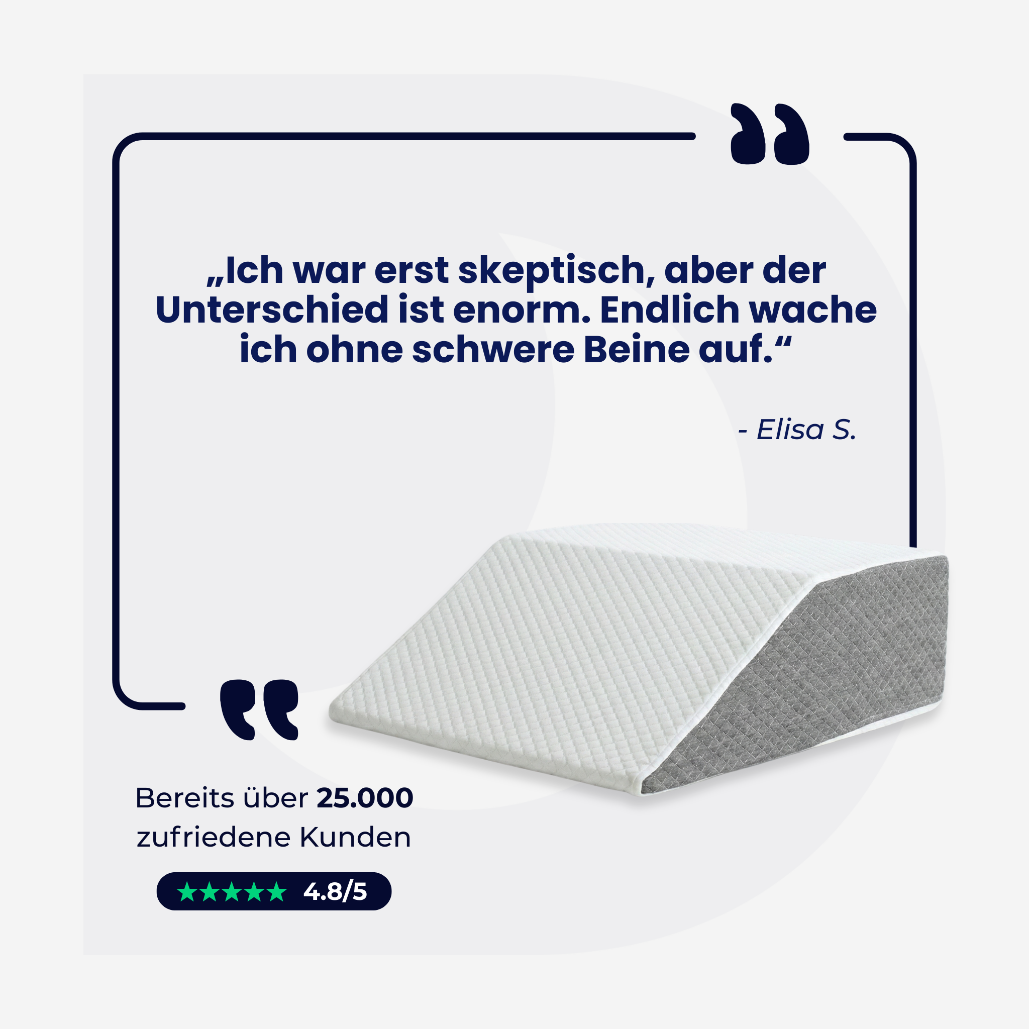 Das DreamSleepz Beinhochkissen – Schluss mit schweren, müden Beinen