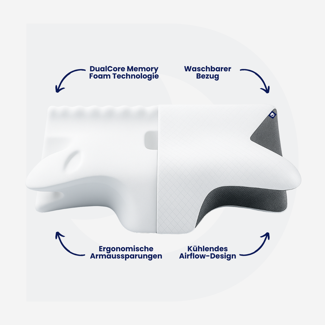 Das Original DreamSleepz Kissen – Schluss mit morgendlichen Schmerzen